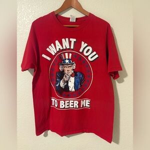 Heavy HD “I Want You to Beer Me” Uncle Sam Tee